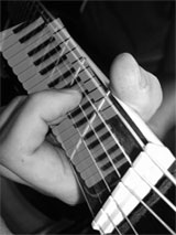 Gitarre Akkordeon Fotomontage